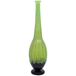 Art Deco Glass Vase by Charles Schneider