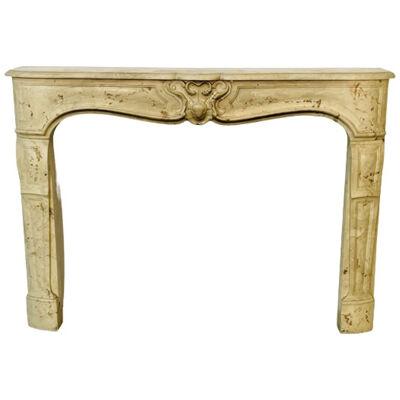 Louis XV Style Italian Marble Fireplace Mantle, Surround 19th/20th Century, 