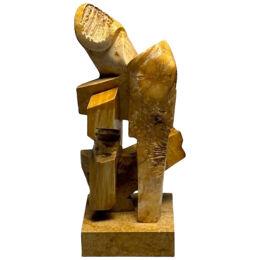 Mid-Century Modern Abstract Marble Sculpture / Statue, Signed and Dated, 1983