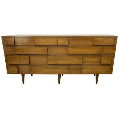 Gio Ponti Double Dresser Low Chest Signed M. Singer and Sons Model 2161