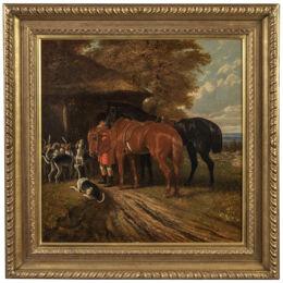 A 19th Century Oil Painting By Edward. B. Herberte