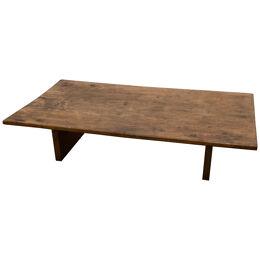 Brutalist Wooden Sofa Table