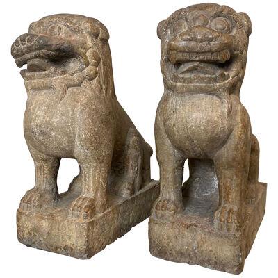 Pair Of Stone Lions