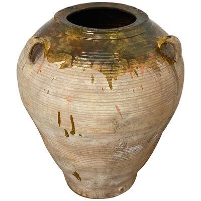 Spanish Brutalist , Antique Spanish Terracotta Vase