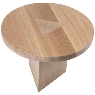 Side table in oak  with inlay