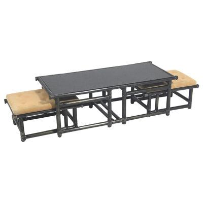 John McGuire Model 57-3 Table and Nesting Benches