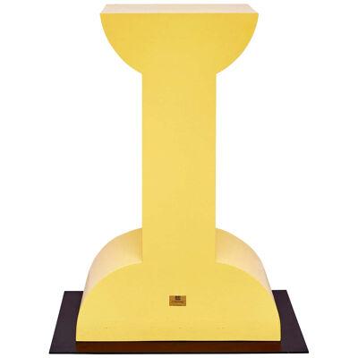 Ettore Sottsass Missionario Yellow Memphis Pedestal by Design Gallery Milano