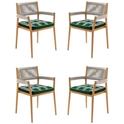 Set of Four Rodolfo Dordoni ''Dine Out' Outside Chairs by Cassina