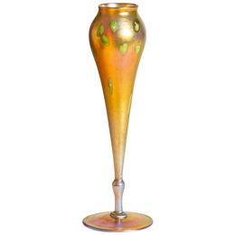 Decorated Flower Form Vase