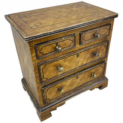 19th Century Painted Pine Miniature Chest