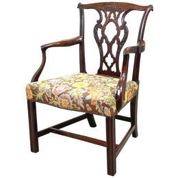 Chippendale 18th Century Mahogany Carver Armchair