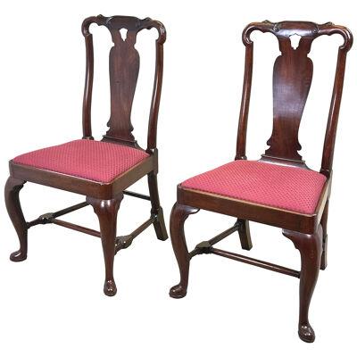 Pair Of Early 18th Century Side Chairs