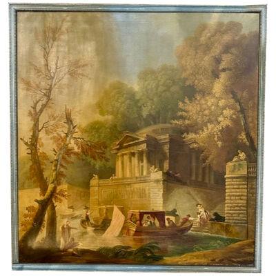 19th Century Continental School Oil on Canvas Painting