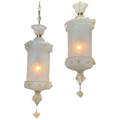 Vintage Murano Glass Lanterns