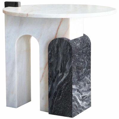 Black Marble Side Table by Dovain Studio