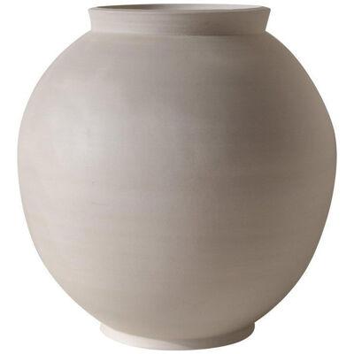 Off White Stoneware Moon Jar by Bicci De’ Medici