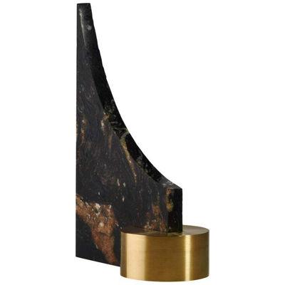 Brass and Granite Bookend, Signed by William Guillon