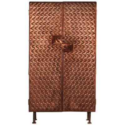 Steppes Copper Armoire, Signed by Michael Gittings