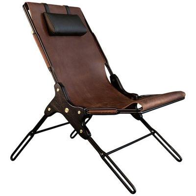 Brown Lounge Chair by Estudio Andean