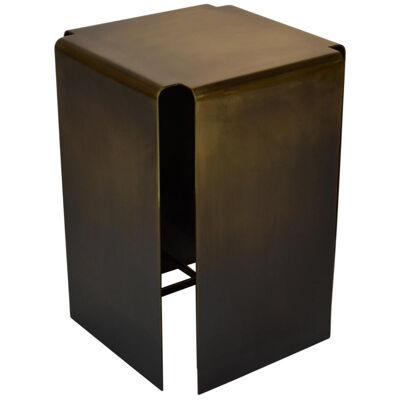 Baltic Darkened Bronze Side Table by Gentner Design