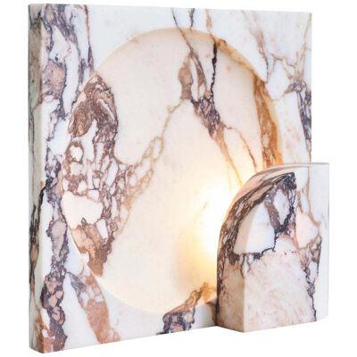 Block Sconce in Calacatta Viola Marble by Henry Wilson