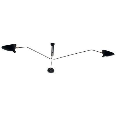 Ceiling Lamp 3 Rotating Arms by Serge Mouille