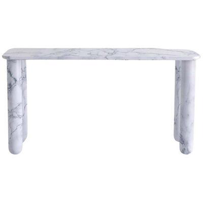 Small White Marble Sunday Dining Table, Jean-Baptiste Souletie