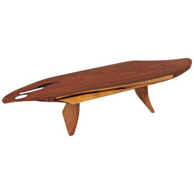 Unique Signed Rosewood Table by Jörg Pietschmann
