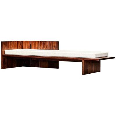Unique GB201 Walnut Daybed Sculpted by Gregory Beson