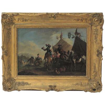An 17th Century Oil on Canvas Scene after Philips Wouwerman (Dutch, 1619-1668)