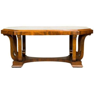 AF1-008: C 1930's French Art Deco Rosewood Dining Table