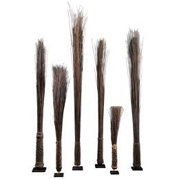Collection of 5 Chief Scepters made of Palmtree Leaf Midribs 