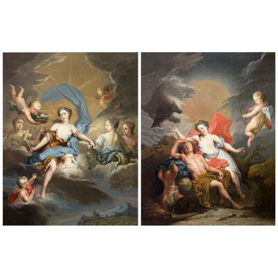 Jacques-Francois Delyen A Magnificent Pair of French Royal Paintings 