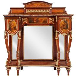 A French Ormolu Mounted Kingwood and Vernis Martin Console Table, Circa 1880