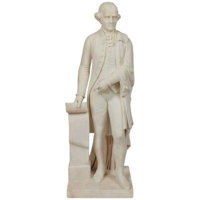 A Rare and Important American Marble Sculpture of Thomas Jefferson, Circa 1870