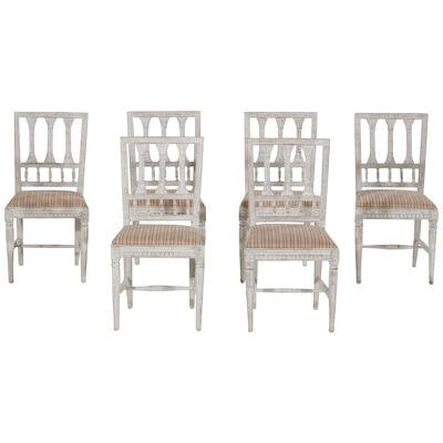 Set of six Gustavian chairs, circa 1810.