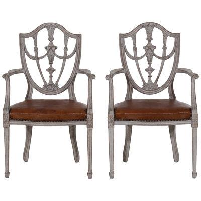 Fine pair of European armchairs, 19th C.