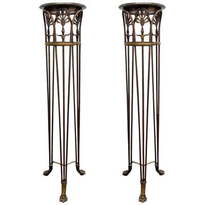 Pair of Early 20th Century American Beaux-Arts Pedestals by Gorham