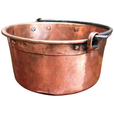 Early 19th Century French Hammered Copper Kettle