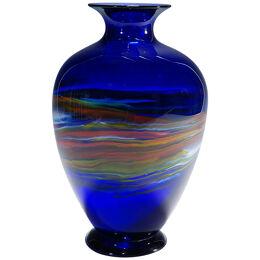 Art Glass Vase by Gianni Versace for Vetreria Archimede Seguso ca. 1990s 