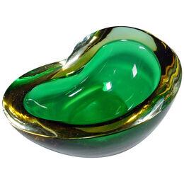 Seguso Vetri d'Arte Murano Sommerso Glass Bowl 1960s