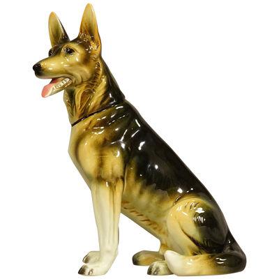 Goebel Porcelain Figurine of a German Shepherd Dog