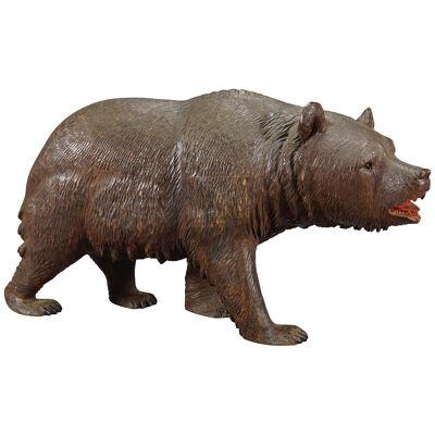 Whimsy Wooden Black Forest Bear Carved in Brienz ca. 1920