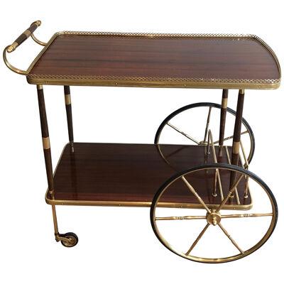Mahogany And brass Drinks Trolley