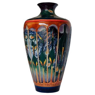 Extremely Rare Moorcroft Gatekeeper Vase by Emily Bossons, circa 2003