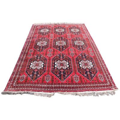 Handmade Vintage Larg Persian Shiraz Rug, 1980s