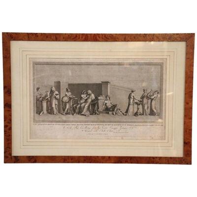 18th Century Antique Etching Print by Alessandro Mochetti