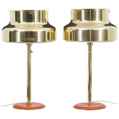 PAIR OF 1960’s BUMLING BRASS TABLE LAMPS BY ANDERS PEHRSON