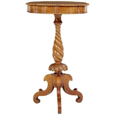 19TH CENTURY SMALL ELM OCCASIONAL TABLE