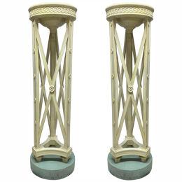 A PAIR OF LARGE NEO-CLASSICAL TORCHERE UPLIGHTERS